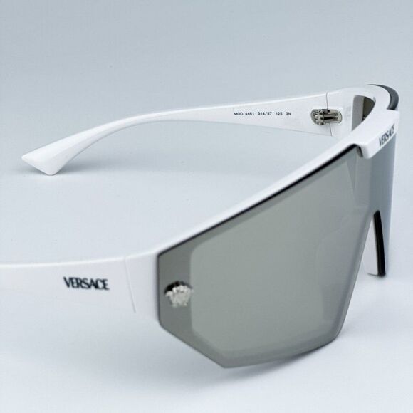 NEW Versace VE4461 314/87 White Grey Mirror Silver Detachable Lens Sunglasses main image 9